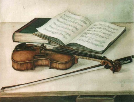 Stilleben mit Geige